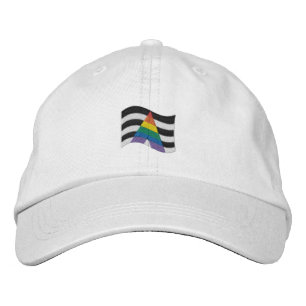 Gorra Bordada Bandera del Orgullo de Aliado Directo