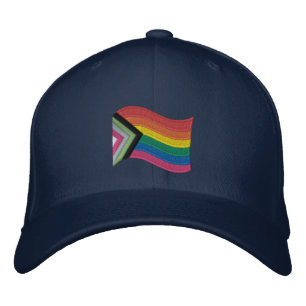 Gorra Bordada Bandera del Orgullo LGBTQ+ Bebé de béisbol con ban