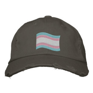 Gorra Bordada Bandera del Orgullo Trans