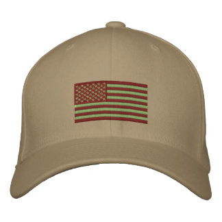 Gorra Bordada Bandera - Desierto tenue
