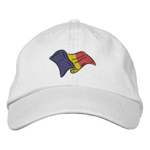 Gorra Bordada Bandera ondulada de Rumania