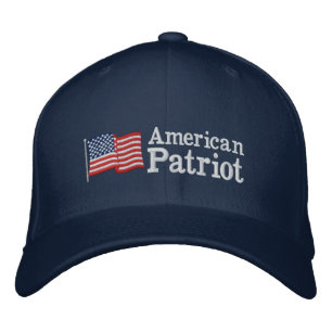 Gorra Bordada Bandera Patriótica Estadounidense B
