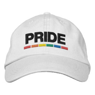 Gorra Bordada Bandera tradicional del Orgullo LGBTQ+ Béisbol bor