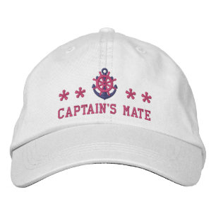 Gorra Bordada Barco de navegación del rosa del compañero de lo