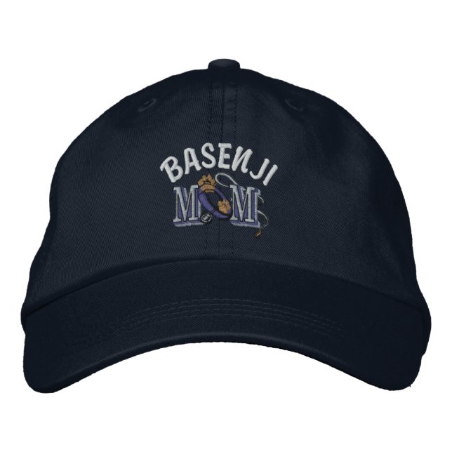 Gorra Bordada Basenji Dog MOM (Anverso)