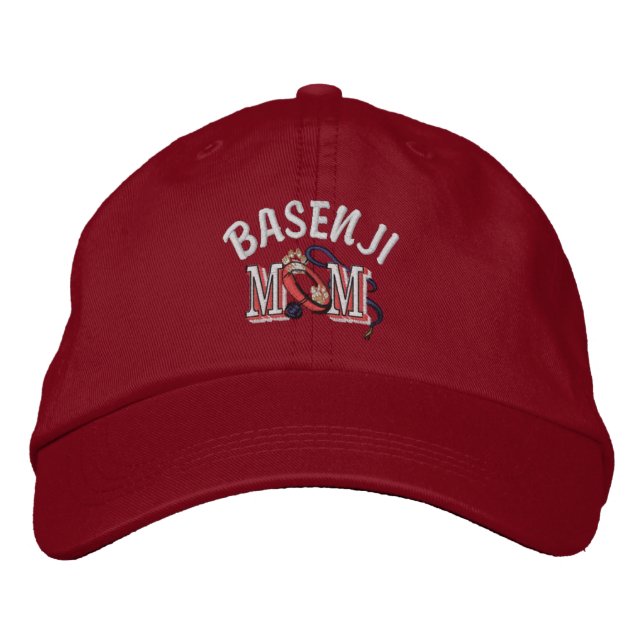 Gorra Bordada Basenji Dog MOM (Anverso)
