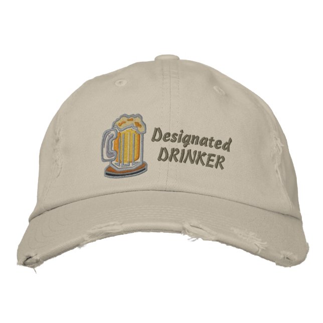 Gorra Bordada Bebedor designado (Anverso)