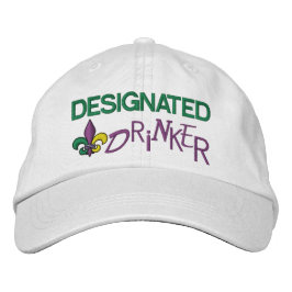 Gorra Bordada Bebida designada - Mardi Gras