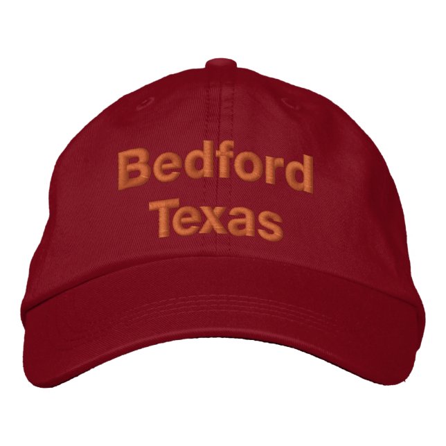 Gorra Bordada Bedford Texas (Anverso)