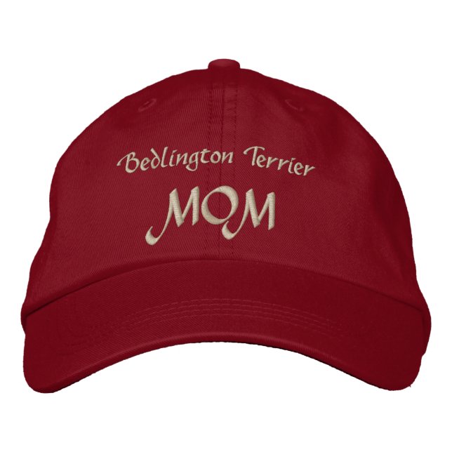 Gorra Bordada Bedlington Terrier Dog MOM (Anverso)