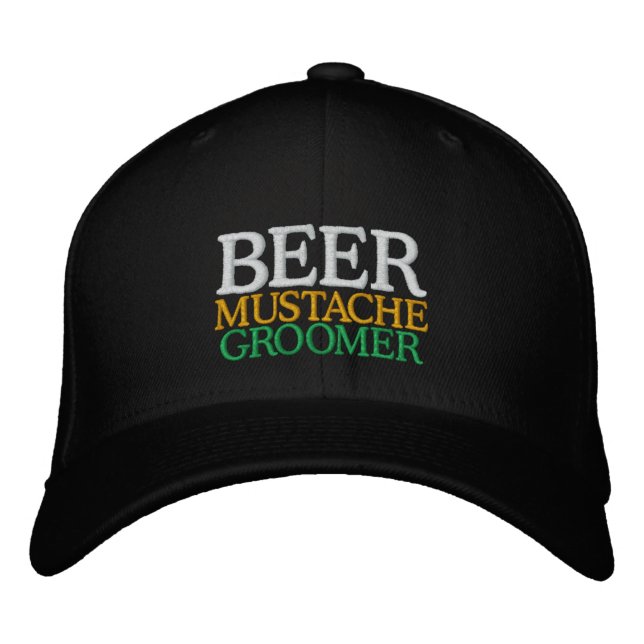 GORRA BORDADA BEER MUSTACHE GROOMER (Anverso)
