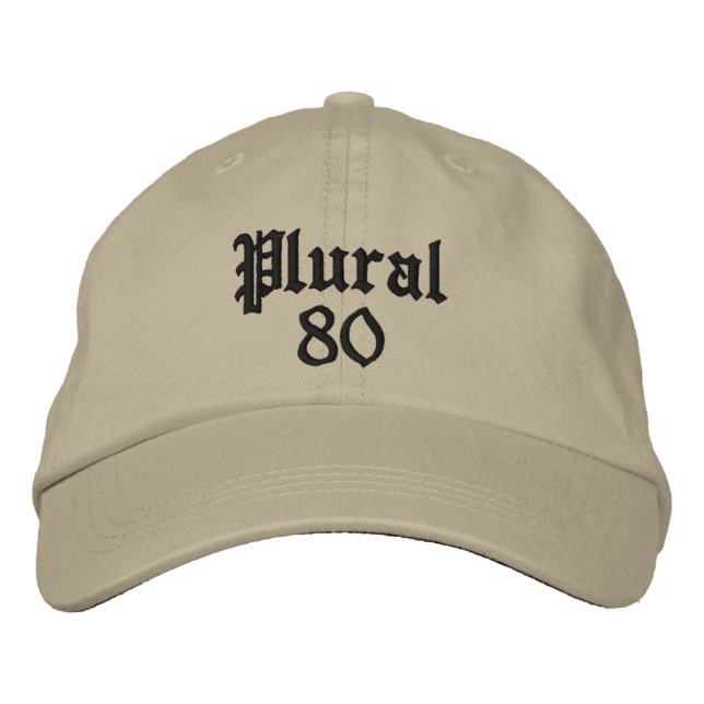 Gorra Bordada beige monocromático moderno (Anverso)