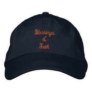 Gorra Bordada Bendiciones Los deseos de texto de Faith Impreso G