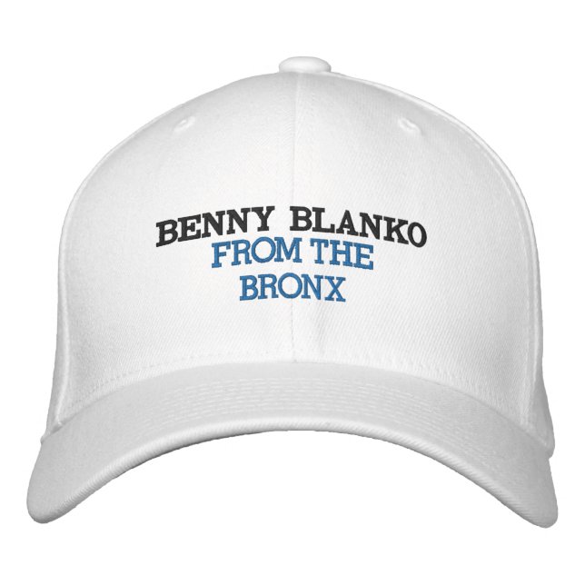 Gorra Bordada Benny Blanco del Bronx (Anverso)