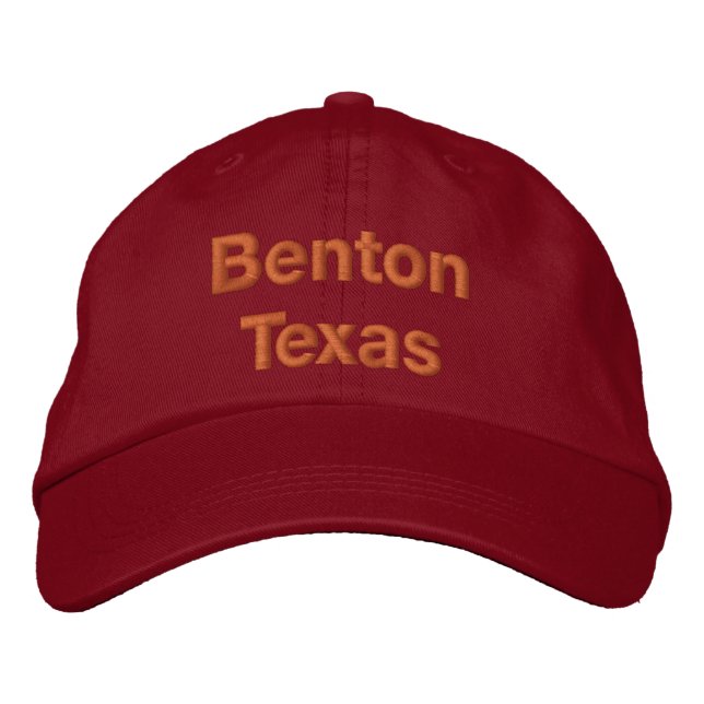 Gorra Bordada Benton texas (Anverso)