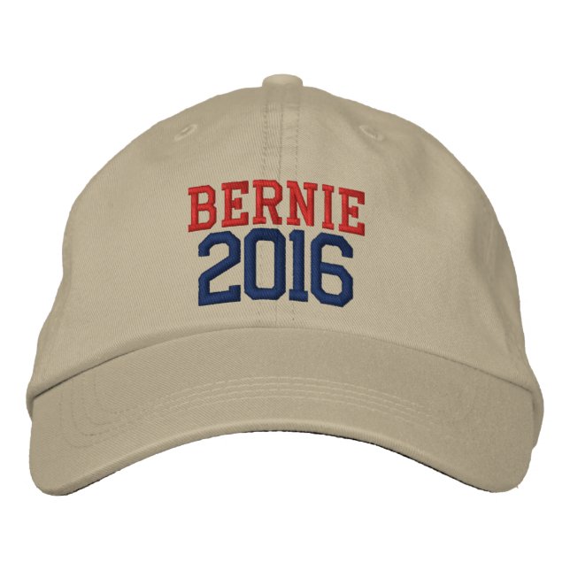 Gorra Bordada Bernie Sanders para presidente 2016 (Anverso)