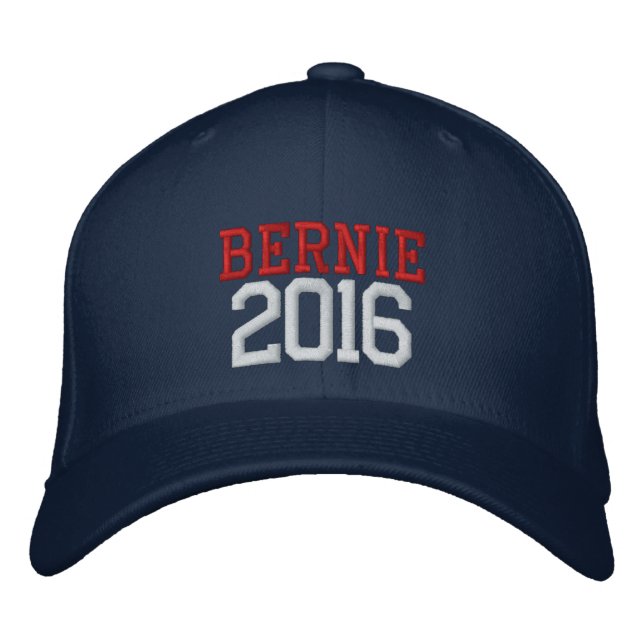 Gorra Bordada Bernie Sanders Presidente en 2016 (Anverso)