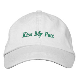 Gorra Bordada 'Besa Mi Putt' Papá Divertido Estilo Golf Gracioso