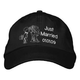 Gorra Bordada Beso de novia y novio - recién casado