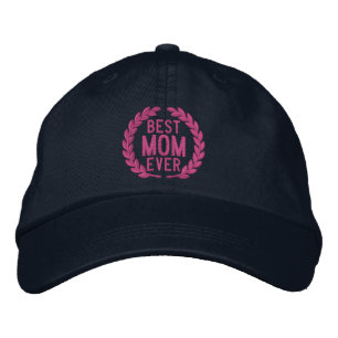 Gorra Bordada Best Mom Ever SuperMom Laurels Embroidery