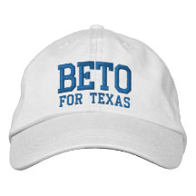 Beto para personalizado azul y blanco de Texas