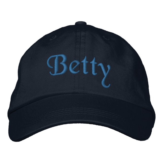 Gorra Bordada Betty Personalizada EmbroIDE Cap Blue (Anverso)