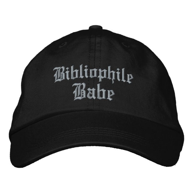 Gorra Bordada Bibliophile Babe (Anverso)