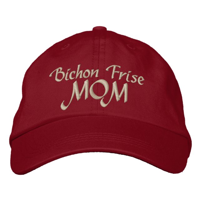 Gorra Bordada Bichon Frise Dog MOM (Anverso)
