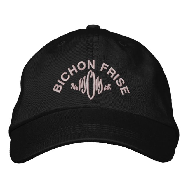 Gorra Bordada Bichon Frise Dog MOM (Anverso)