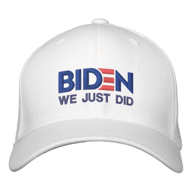 Gorra Bordada BIDEN: Acabamos de hacerlo (Anverso)