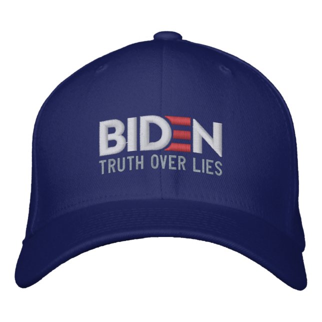 Gorra Bordada BIDEN: La verdad sobre las mentiras (Anverso)