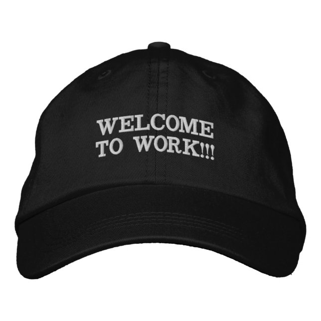 GORRA BORDADA BIENVENIDOS A TRABAJAR (Anverso)