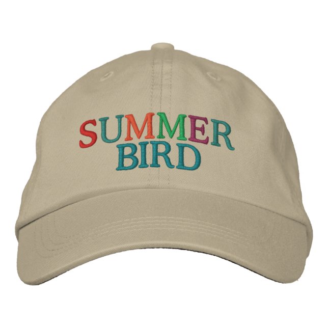 Gorra Bordada Bird de verano (Anverso)