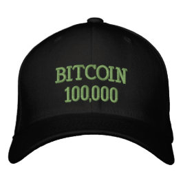 Gorra Bordada Bitcoin 100000 Celebración