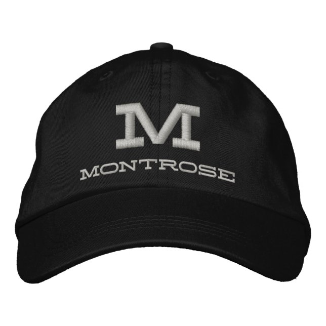 Gorra Bordada Black Chino Twill (Anverso)