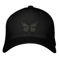 Black on Black Monarch Butfly