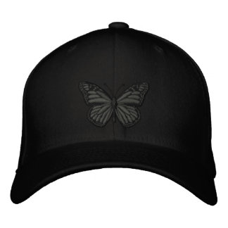Gorra Bordada Black on Black Monarch Butfly