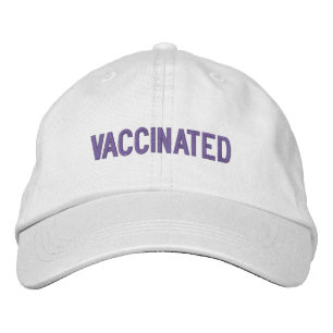 Gorra Bordada Blanco blanco morado de orquídeas vacunadas