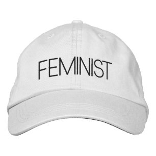 Gorra Bordada Blanco negro feminista moderno
