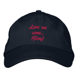 Gorra Bordada Bling - Me encanta, cita de joyería