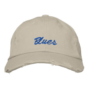 Gorra Bordada Blues Dark Text Baseball Cap