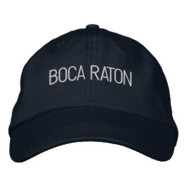 Gorra Bordada Boca Raton, sombrero de béisbol barbudo en Florida
