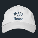 Gorra Bordada Boda De Honor De Maid<br><div class="desc">La doncella de honor es una linda gorra de béisbol. Perfecto para todas sus funciones y eventos bodas. Haga clic en el Personalizar para cambiar el color del tipo de letra. Tengo gorras disponibles en mi tienda para cada miembro de tu fiesta nupcial. Visita Smilin' Eyes Treasures para más invitaciones...</div>