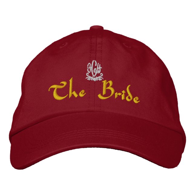 Gorra Bordada Boda de novia I Red (Anverso)