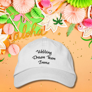 Gorra Bordada Boda Dream Team, novia, soltera personalizada
