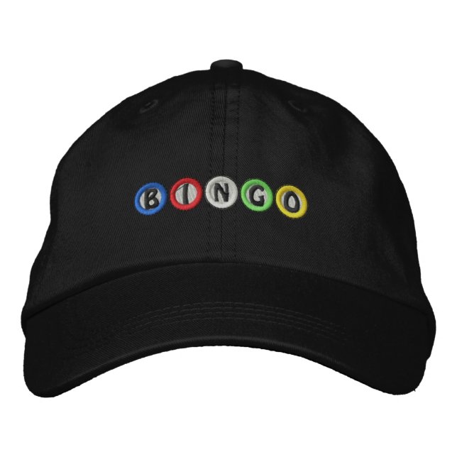 Gorra Bordada Bolas de Bingo (Anverso)