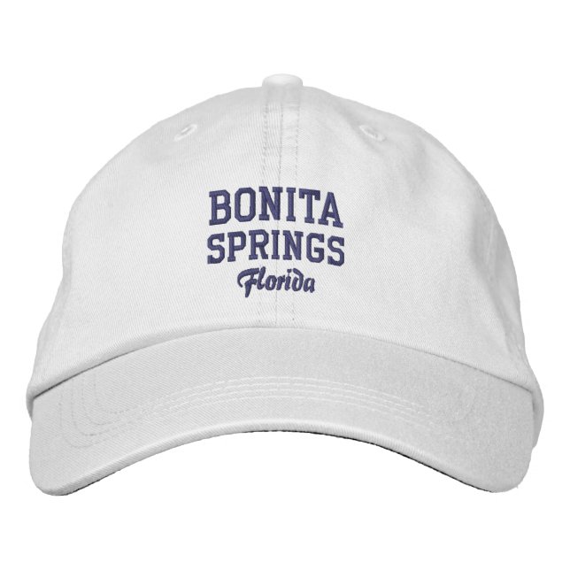 Gorra Bordada Bonita Springs con sombrero de béisbol bordado (Anverso)