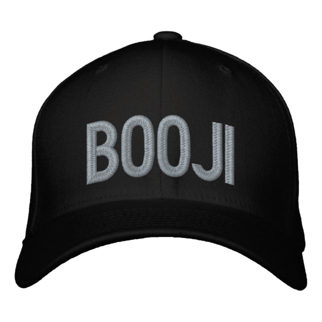 Gorra Bordada BOOJI Black Cap (Anverso)