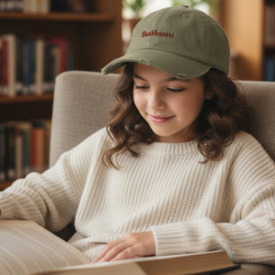 Gorra Bordada Booktrovert Light Olive