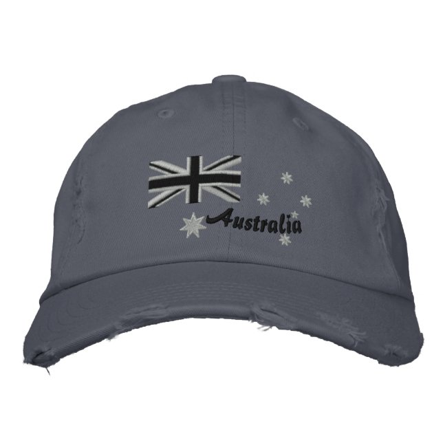 Gorra Bordada Bordado australiano de la bandera del eje de (Anverso)